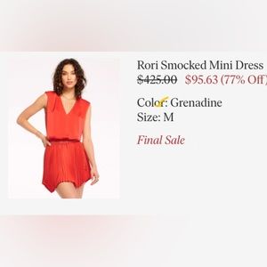 Ramy Brook Rori Smocked Mini Dress